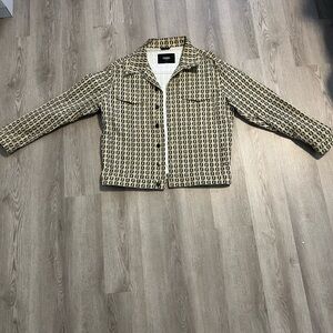 Fendi Black and Gold Lightweight Shirt Jacket